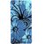 Casotec Cute Floral Blue Design Hard Back Case Cover For Sony Xperia M5 Dual gz8054-12188