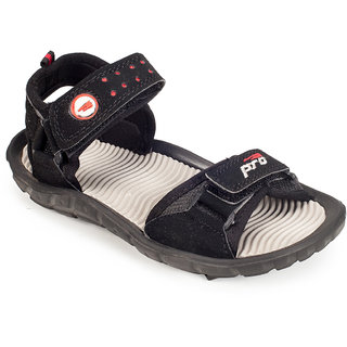 Buy Khadims Pro Black Floaters Sandals 