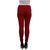 Pistaa Maroon Stretch Churidar Womens Cotton 4 Way Leggings of Free Size