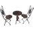 Onlineshoppee Wrought Iron Chair Table Set