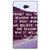 EYP Wise Quote Back Cover Case For Sony Xperia M2 Dual 321158