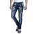 SAVON Mens Slim Fit Stretch Blue damaged Denim Jeans For Men 28