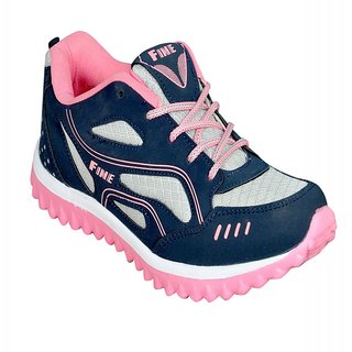 Jollify Men's Pink  Blue Running Shoes