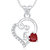 Vk Jewels Love Heart Valentine Rhodium Plated Pendant - P1712r Vkp1712r by Vkjewelsonline 