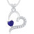 Vk Jewels Affection Heart Valentine Rhodium Plated Pendant - P1719r Vkp171 by Vkjewelsonline 