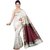 Korni Cotton Silk Banarasi Saree CLR-4080- Cream/Maroon KR0513