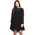RARE Black Full Sleeves Georgette dress for women