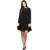 RARE Black Full Sleeves Georgette dress for women