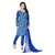 Khushali Presents Crepe Dress Material(Blue,Multi)