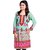 Pixel Green Georgette Kurti