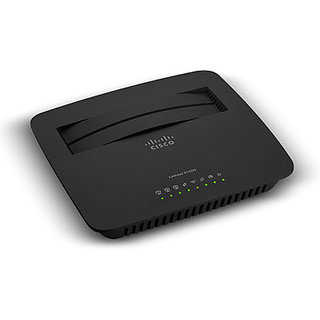 Cisco Linksys X1000 - N300 Wireless Router with ADSL2 + Modem (Black ...