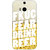 Enhance Your Phone Beer Quote Back Cover Case For HTC One M8 E141229
