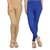 Wajbee Women Solid Color Cotton Lycra Jegging-Pack of 2