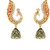 Traditional Ethnic Peacock Gold Plated Jhumki Dangler Earrings by Donna ER30102G