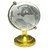 Crystal World Globe for Feng Shui Vaastu Gift Paperweight Gold Stand Showpiece