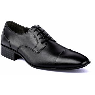 De Scalzo Mens Black Formal Shoes