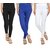 Wajbee Women Solid Color Cotton Lycra Jegging-Pack of 3