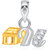 VK Jewels Alphabet Collection Initial Pendant Letter H Gold and Rhodium Plated for Kids - P1579G VKP1579G