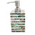 Opulent Homes soap dispenser with multiple lines green mother of pearl