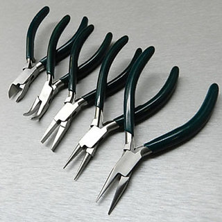 SET OF 5 5 PLIER KIT JEWELERS PLIERS SET JEWELRY MAKING BEADING WIRE WRAPPING