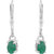 925 Sterling Silver Earring  Studded with Emerald Gemstoneby Allure