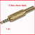 GOLD PLATED METAL 3.5mm 1/8 AUDIO VIDEO JACK PLUG CONNECTOR TRRS 4 PIN WAY POLE