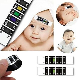 Reusable Baby/Infant/Child/Kid Forehead Head Strip Thermometer Test Temperature
