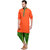 Lavennder Orange Casual Wear Long Kurta for Men
