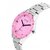 FNB Pink Dial Analouge Watch For women Fnb-0104