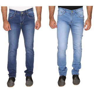 Buy KeepSake Trendy Dark Blue Light Blue Jeans Combo Online @ ₹1169 ...