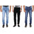 KeepSake Trendy Dark Blue , Light Blue  Black Jeans Combo