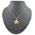 Diovanni Star Gold-Plated Pendant And Silver-Plated Chain