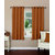Lushomes Plain Coffee Polyester Blackout Curtains with 8 Eyelets for Windows