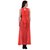 Westchic Red Front Open Long Dress