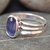 6 Ct Natural Blue Sapphire 2 Mark Sterling Silver Ring for Men CH267