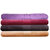 India Furnish 100 Cotton Soft Premium Towel Set 450 GSM,Set of 4 Pcs ,Size 60 cm x 120 cm-Purple,Maroon,Chocolate Brown  Peach Color