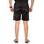 Black Super Poly Mens Shorts by Swaggy