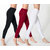 Leggings - Pack of 3 Ladies Cotton Lycra Leggings