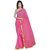 Pink Women Silk Cotton Saree