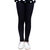 Indiweaves GirlS Super Soft Cotton Black Leggings