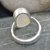 6 Ct Natural Moonstone Simple Sterling Silver Ring for Men  Women CH284