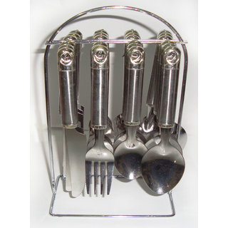 Pluto 24 Pcs. Cutlery Set With Stand