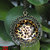 WF Korean Leopard Style Antique Gold Vintage Necklace Pendent Gem