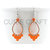 Curie Handmade Orange paper earrings (Ear-003-orange)