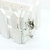 WF Silver Crystal Skulll Cuff Earring Single Clip Stud Earring Jewelry