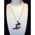Silver Chain with Flying Bird Pendant
