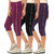 Sanriya  3/4th Capris pack of 3 cotton lycra stretcheble for very lowest price