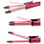 Nova Professional 2 In 1 NHC-1818 Straightener Hair Curler (Pink)