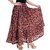 Halowishes Jaipuri Floral Print Design Wrinkle Wrap Arround Skirt - 130