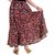 Halowishes Jaipuri Floral Print Design Wrinkle Wrap Arround Skirt - 130
